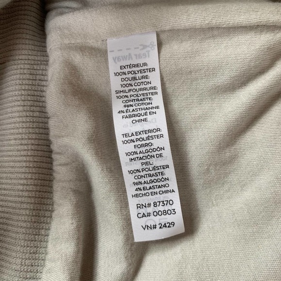 ALO Yoga Streetside Half Zip Sherpa Teddy Fleece Hoodie Half Zip Jacket - Picture 10 of 11